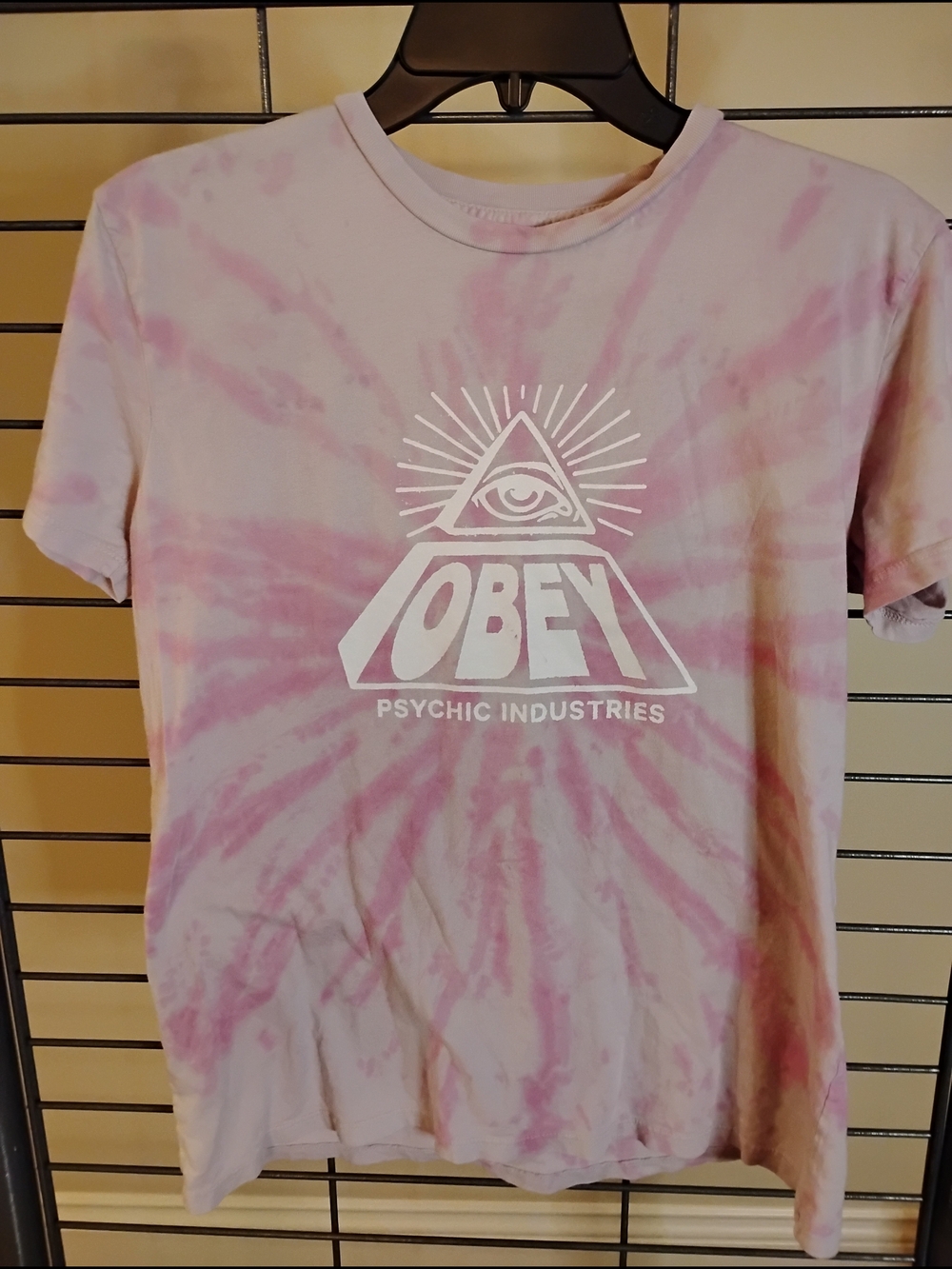 Obey Psychic Industries Pink Tie-Dye Graphic‎ Tee